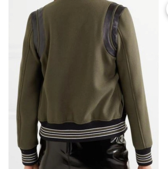 Authentic Yves Saint Laurent olive teddy varaity jacket - Picture 3 of 7